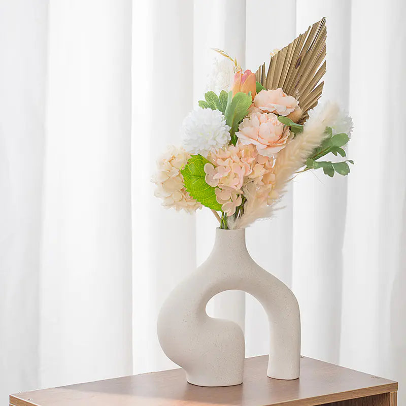 Scandinavian Ceramic Vase - Elegant Home Accent