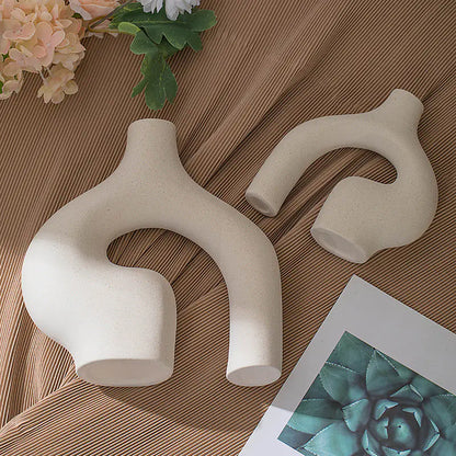 Scandinavian Ceramic Vase - Elegant Home Accent