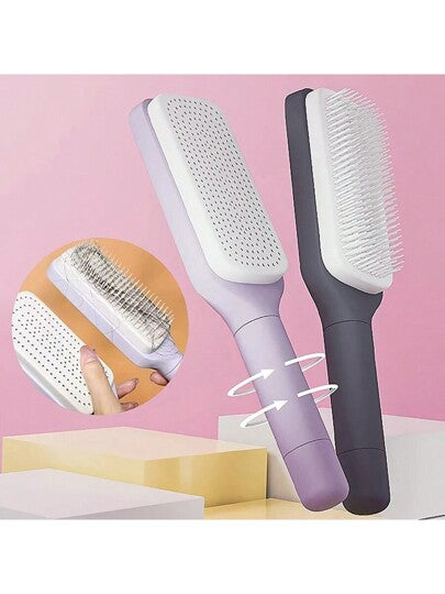 4 In 1 Self Cleaning Hair Brush